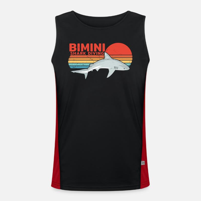 Plongée avec les requins bouledogues bimini Débardeur respirant contrasté Homme 