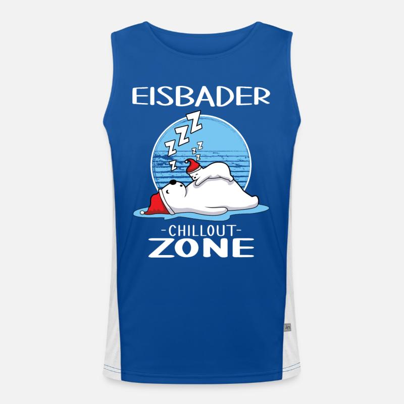 eisbader eisbad-zone winterbader Funktionelles Kontrast-Tank Top für Männer 