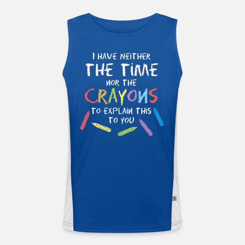 Crayons Graphique Débardeur respirant contrasté Homme 