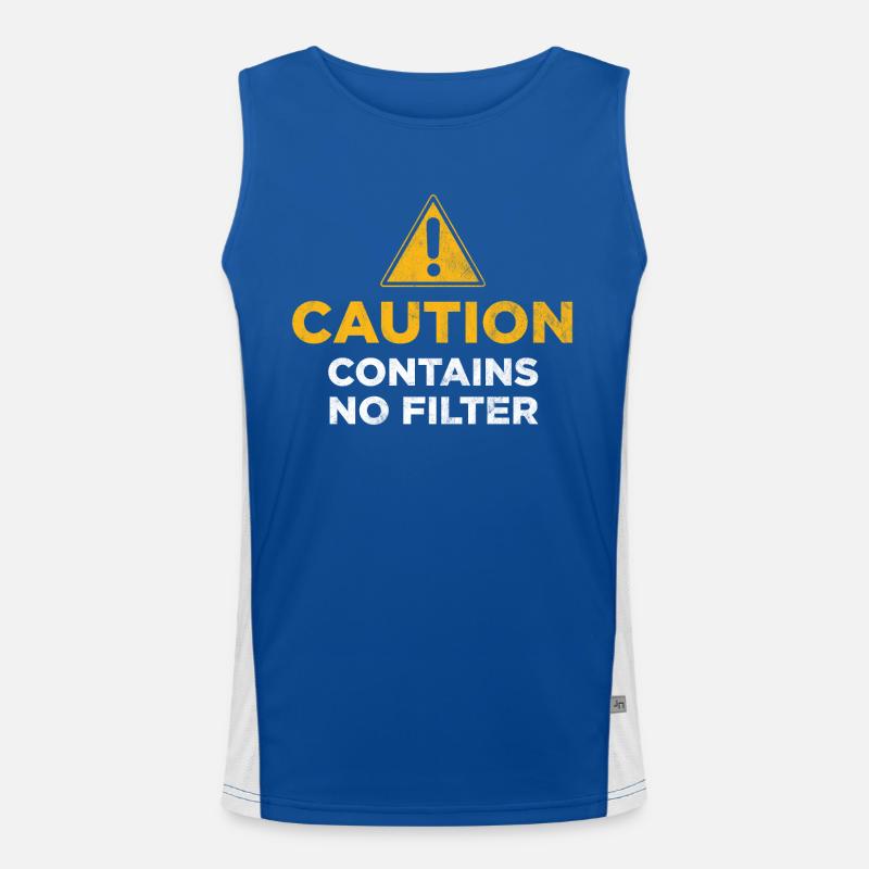 Contains No Filter Men's Functional Contrast Tank Top 