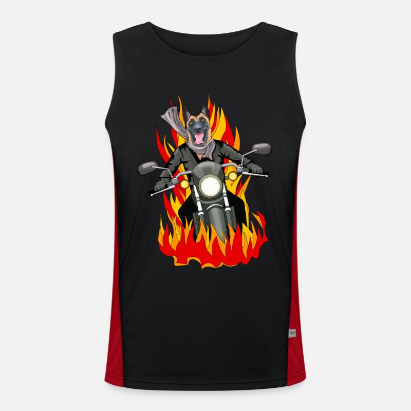 Fire malinois Débardeur respirant contrasté Homme 