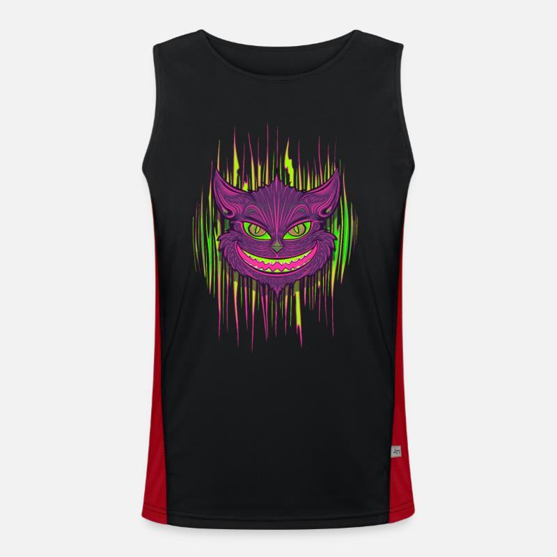Evil Cat Men's Functional Contrast Tank Top 