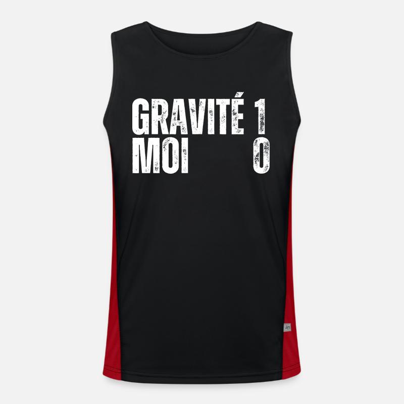 GRAVITÉ 1 MOI 0 Pied Casser Bras Cassé Jambe Casse Débardeur respirant contrasté Homme 