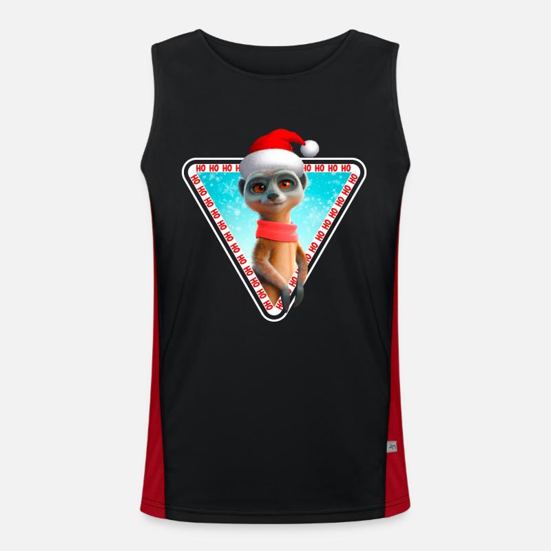 Suricate X-Mas Suricate de Noël Débardeur respirant contrasté Homme 