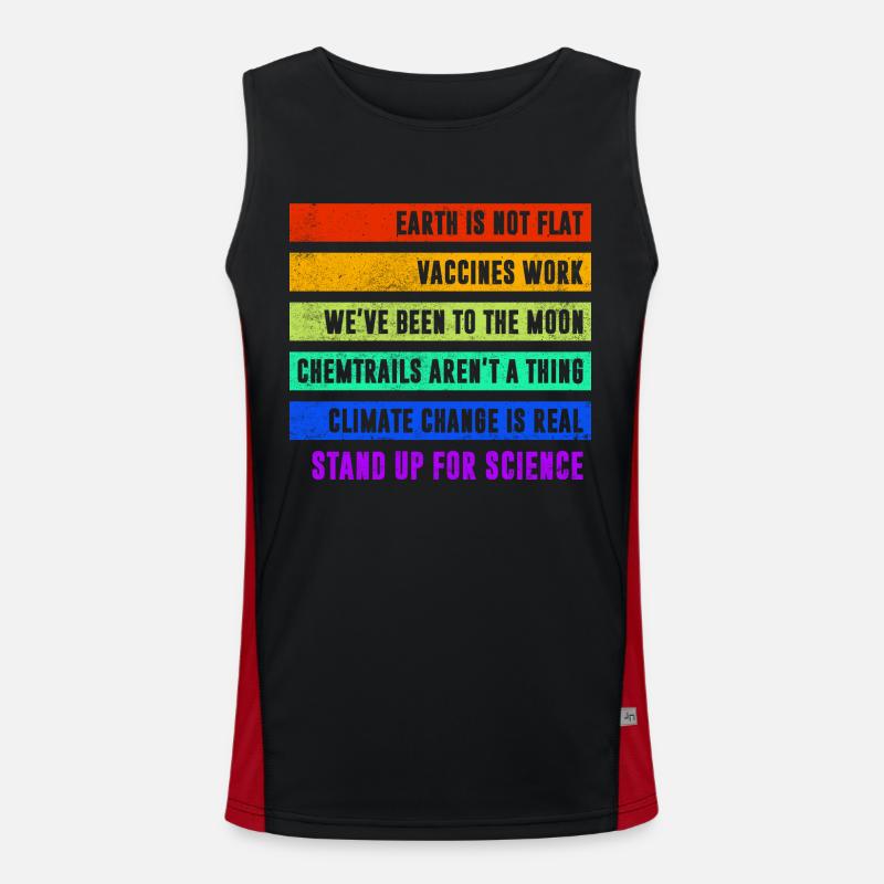 Science Graphic Men's Functional Contrast Tank Top 