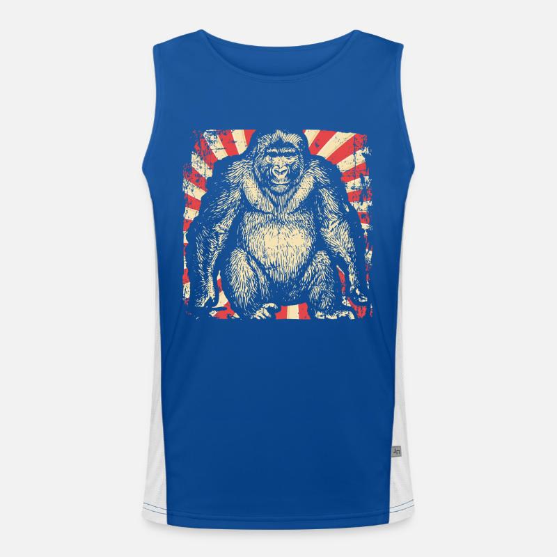 Gorilla Funktionelles Kontrast-Tank Top für Männer 