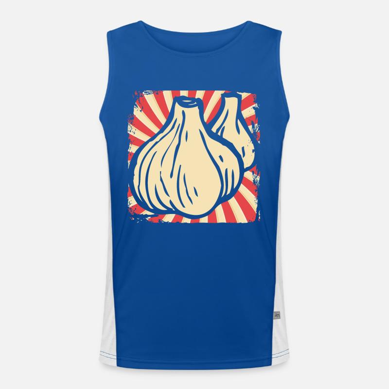 Knoblauch Funktionelles Kontrast-Tank Top für Männer 