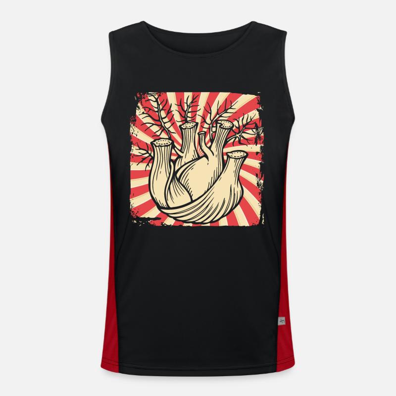 Fennel Vegan Vegetables Men's Functional Contrast Tank Top 