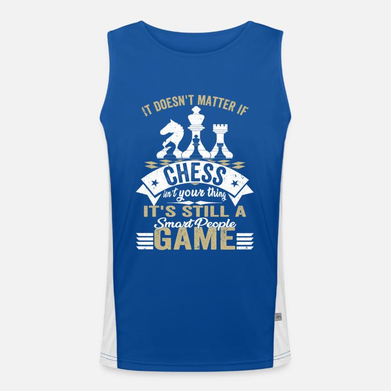 Chess Set-Funny Chess Set Men's Functional Contrast Tank Top 