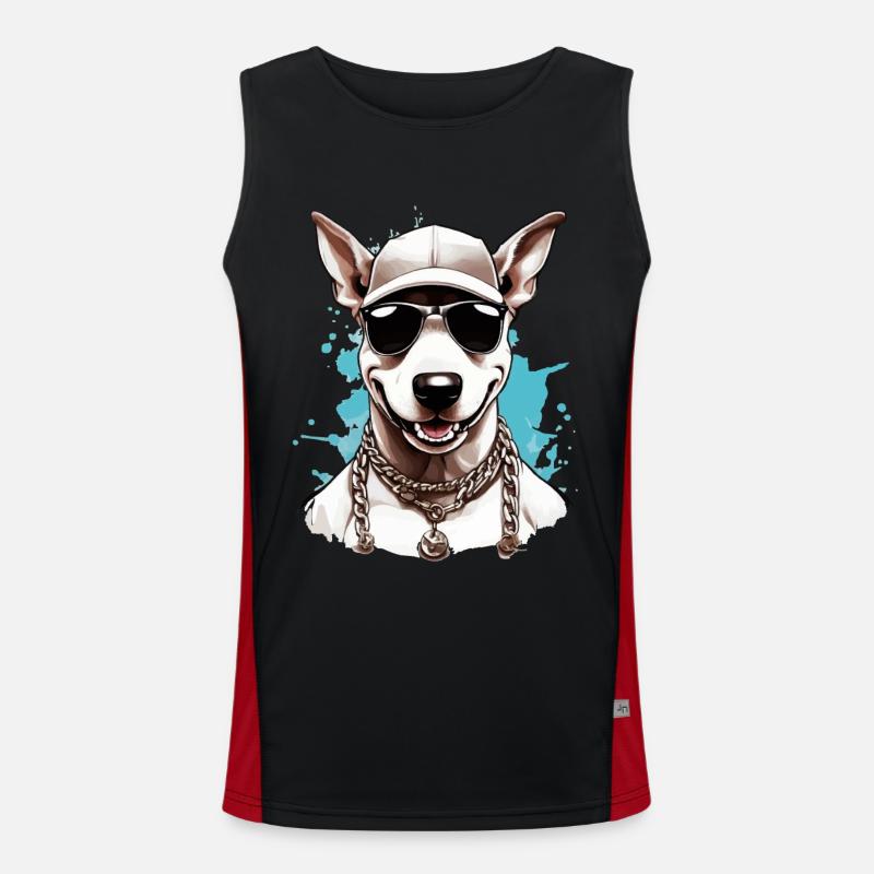 RAP COOL BULL TERRIER Men's Functional Contrast Tank Top 