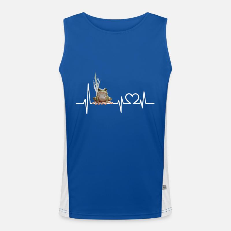 Frosch Funktionelles Kontrast-Tank Top für Männer 