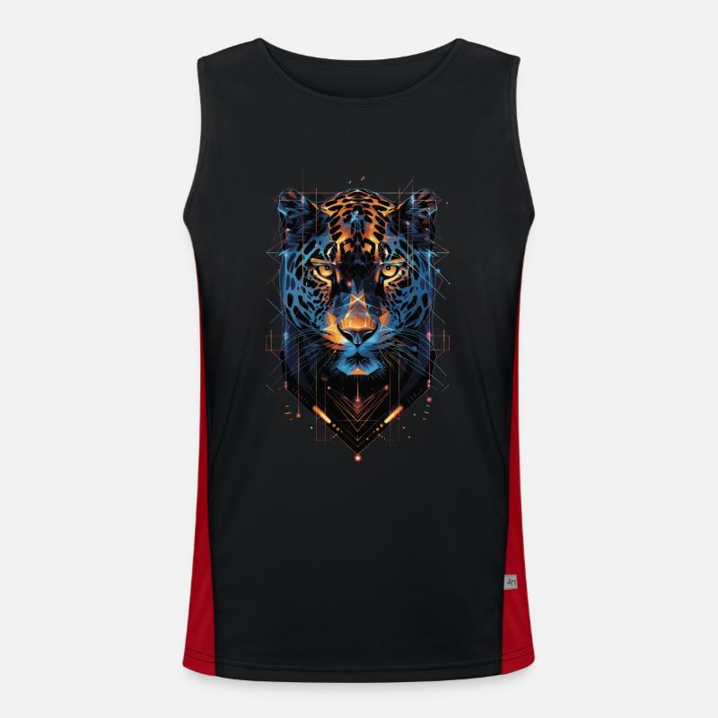 Jaguar Funktionelles Kontrast-Tank Top für Männer 