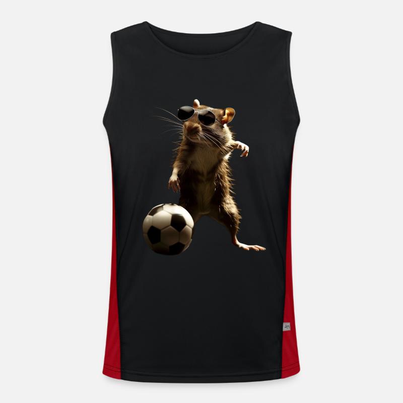 Ratte Funktionelles Kontrast-Tank Top für Männer 
