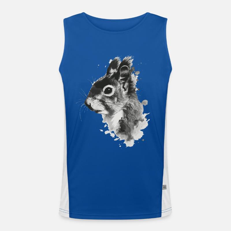 Eichhörnchen Funktionelles Kontrast-Tank Top für Männer 