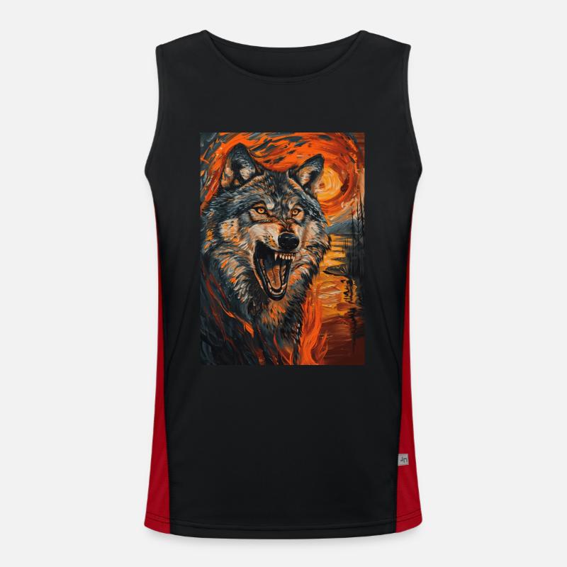 Wolf Men's Functional Contrast Tank Top 