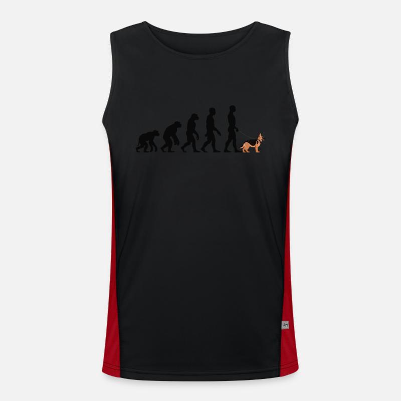 Deutscher Schäferhund Funktionelles Kontrast-Tank Top für Männer 