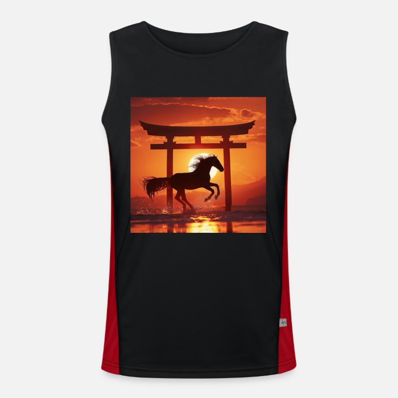 Cheval Débardeur respirant contrasté Homme 