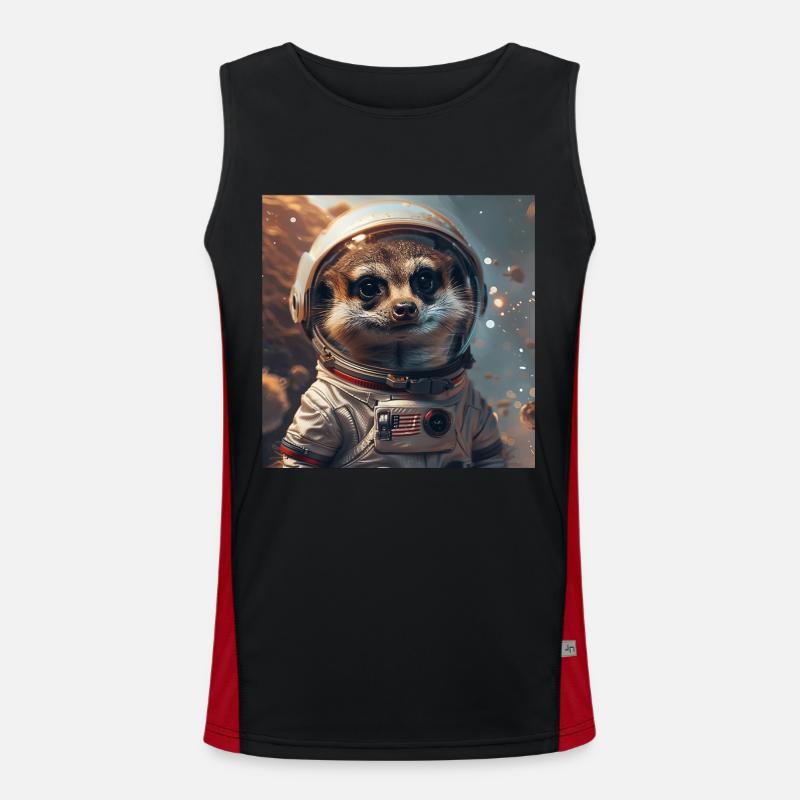 Erdmännchen Funktionelles Kontrast-Tank Top für Männer 