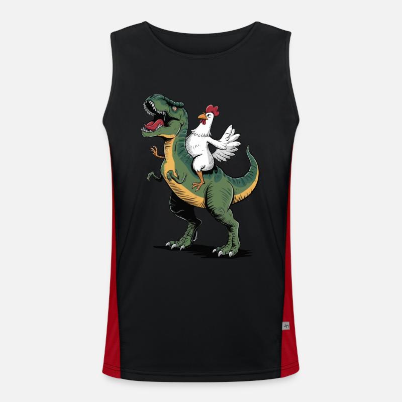 Huhn Funktionelles Kontrast-Tank Top für Männer 