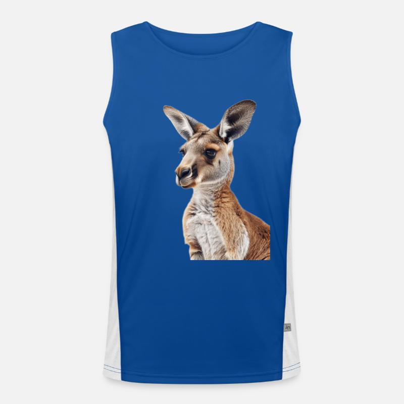 Känguru Funktionelles Kontrast-Tank Top für Männer 