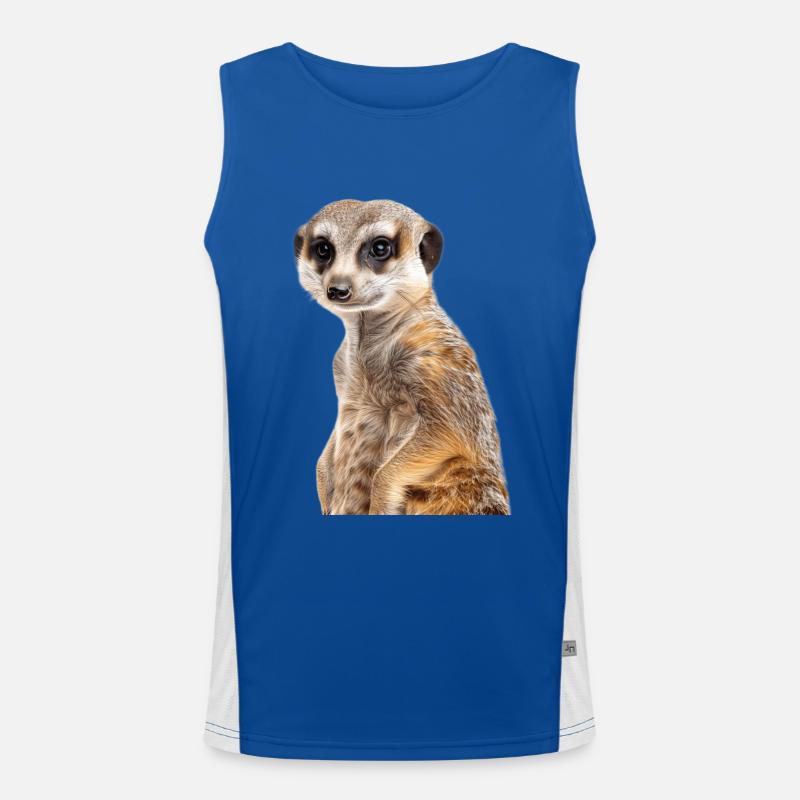 Erdmännchen Funktionelles Kontrast-Tank Top für Männer 