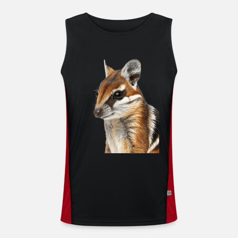 Tranquilizer Bomber - Men's Functional Contrast Tank Top  - black/red