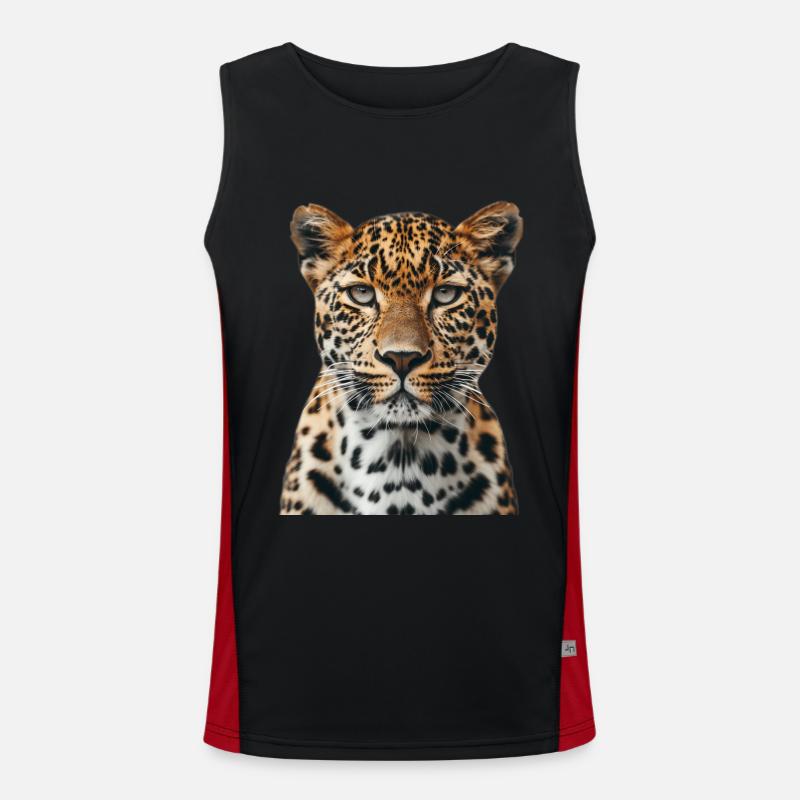 Leopard Men's Functional Contrast Tank Top 