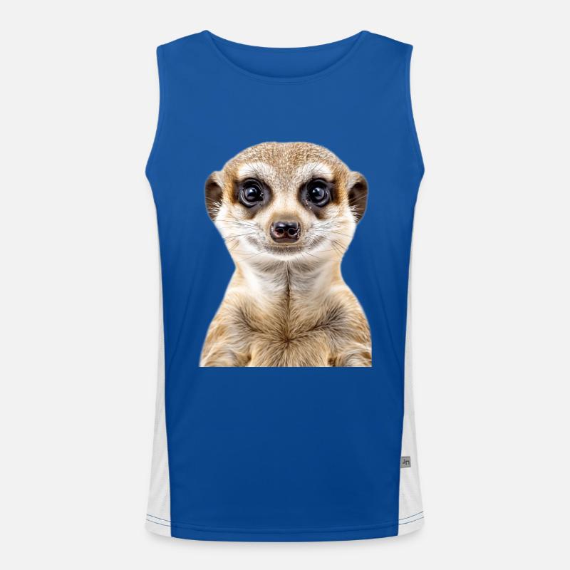 Erdmännchen Funktionelles Kontrast-Tank Top für Männer 