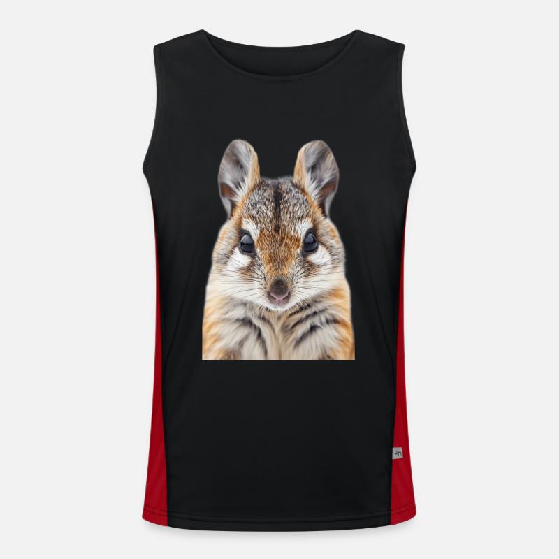 Tranquilizer Bomber - Men's Functional Contrast Tank Top  - black/red