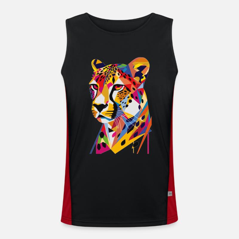 Cheetah Men's Functional Contrast Tank Top 