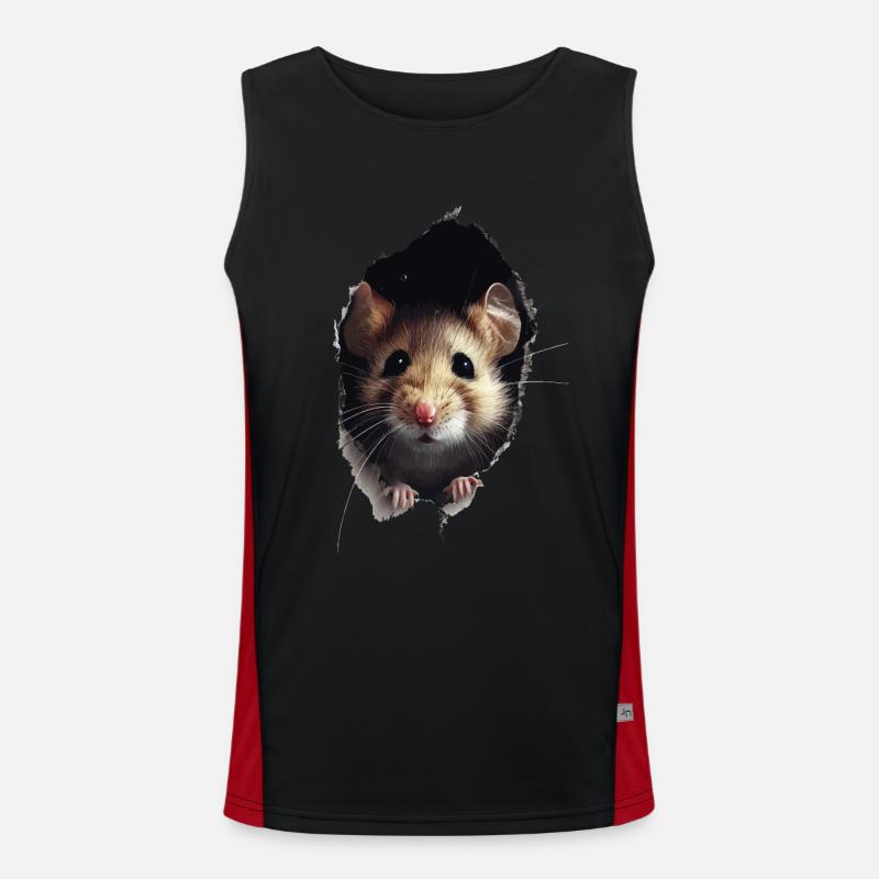 Siebenschläfer Funktionelles Kontrast-Tank Top für Männer 