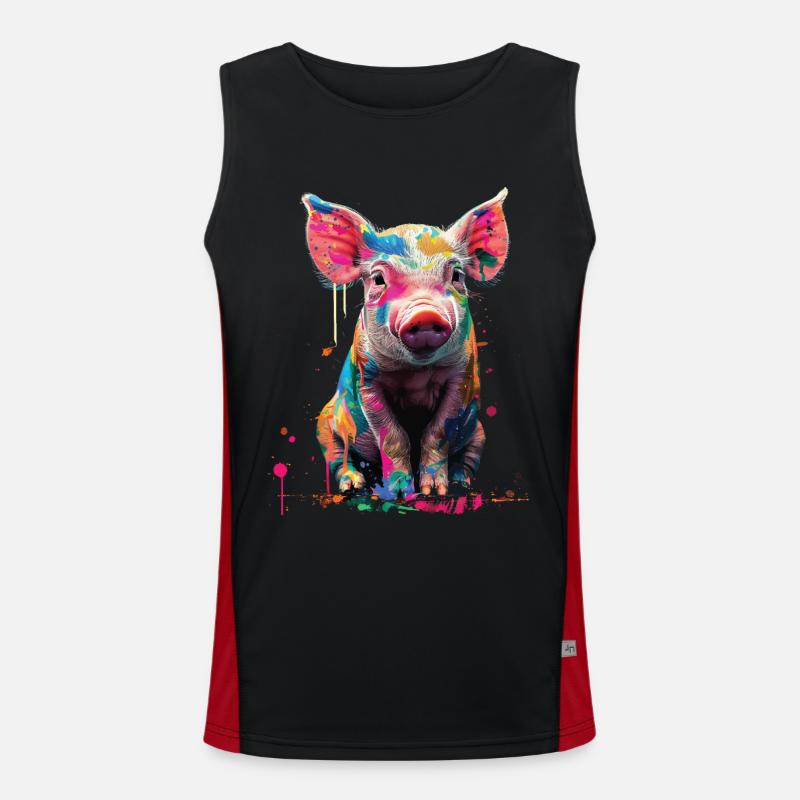 Cochon Débardeur respirant contrasté Homme 