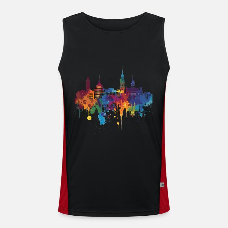 Opole Men's Functional Contrast Tank Top 