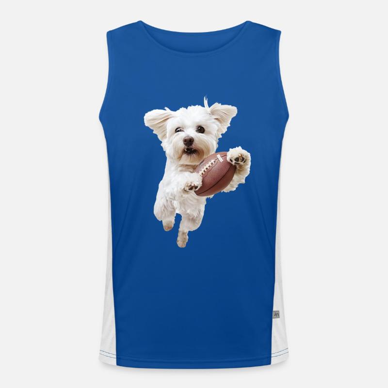 Maltesisch Funktionelles Kontrast-Tank Top für Männer 