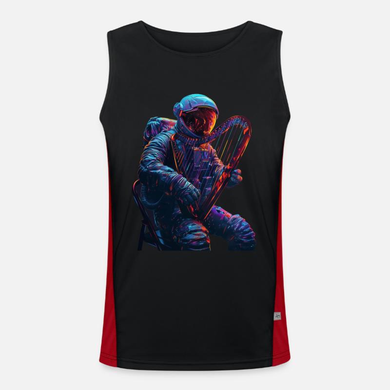 Astronaut Harp Men's Functional Contrast Tank Top 