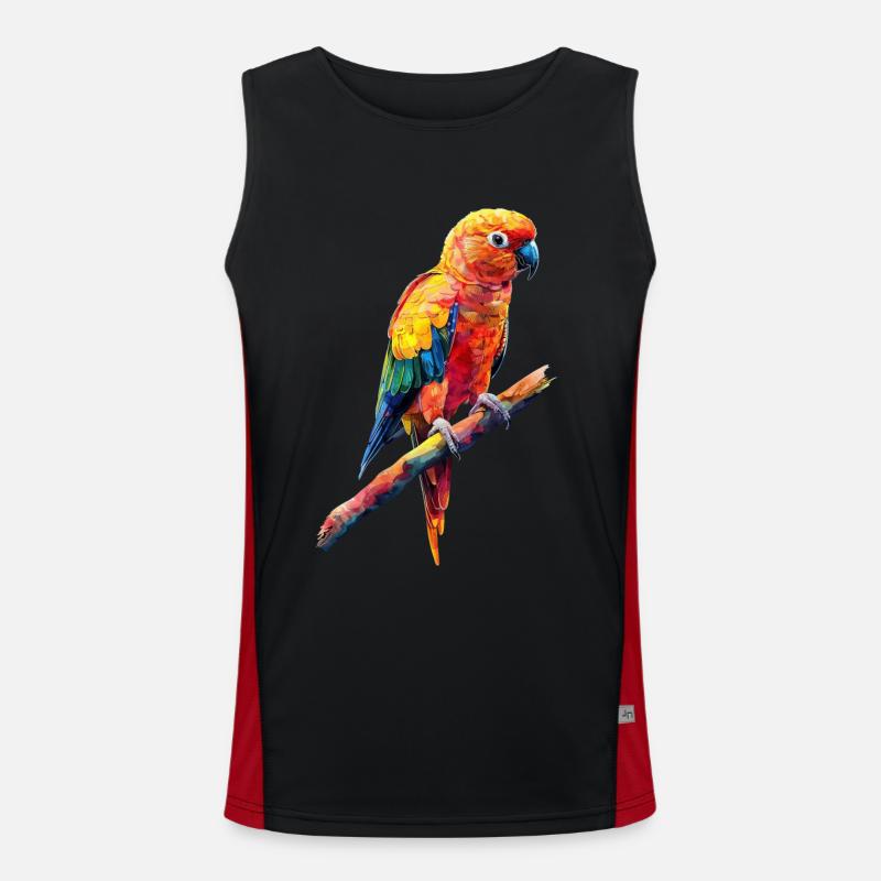 Sittiche Funktionelles Kontrast-Tank Top für Männer 