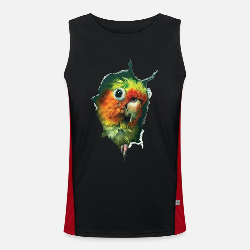 Sittiche Funktionelles Kontrast-Tank Top für Männer 