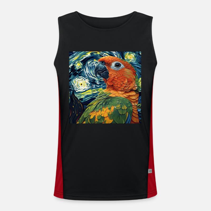 Sittiche Funktionelles Kontrast-Tank Top für Männer 
