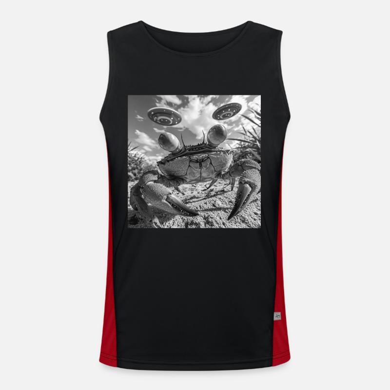 Krabbe Funktionelles Kontrast-Tank Top für Männer 