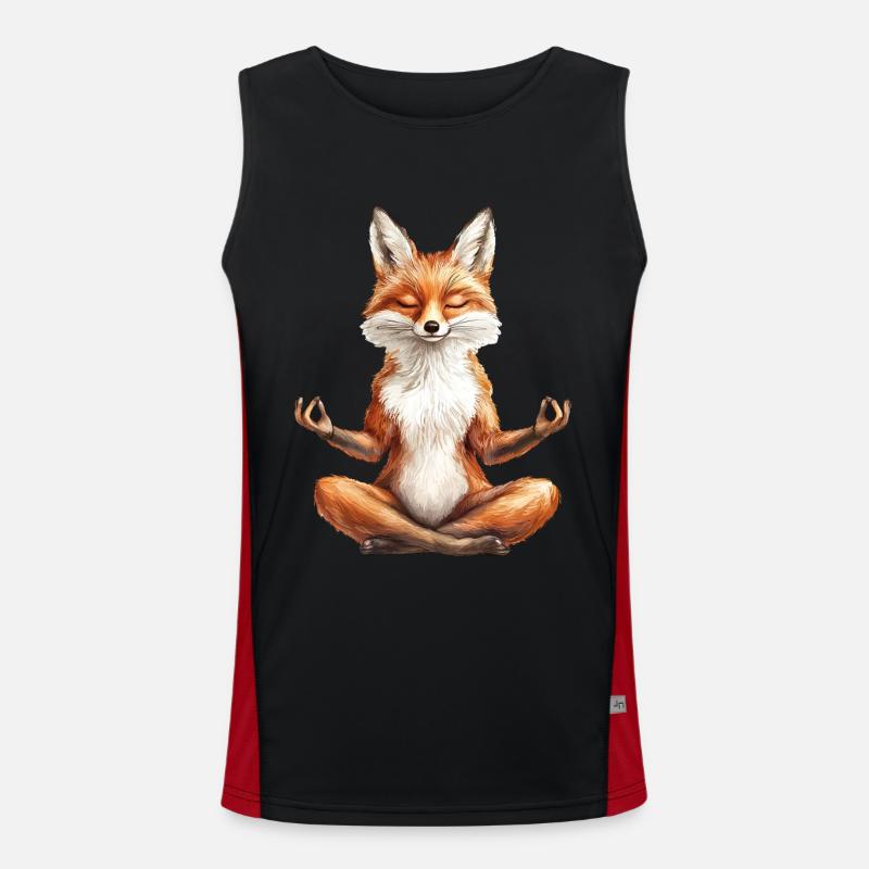 Fuchs Funktionelles Kontrast-Tank Top für Männer 