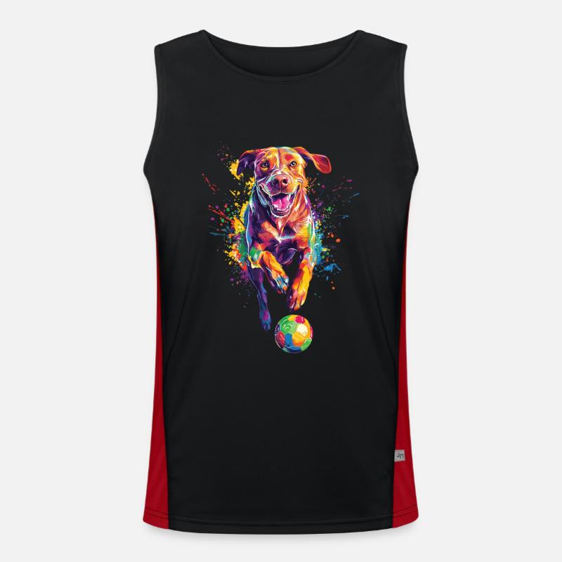 Rhodesian Ridgeback Funktionelles Kontrast-Tank Top für Männer 