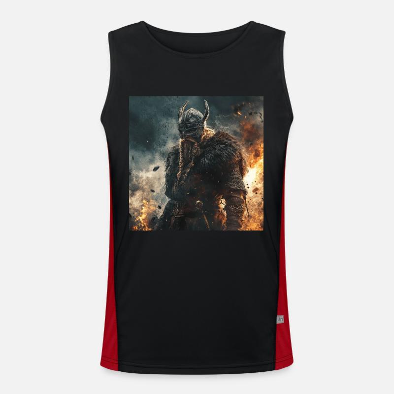 Wikinger Funktionelles Kontrast-Tank Top für Männer 