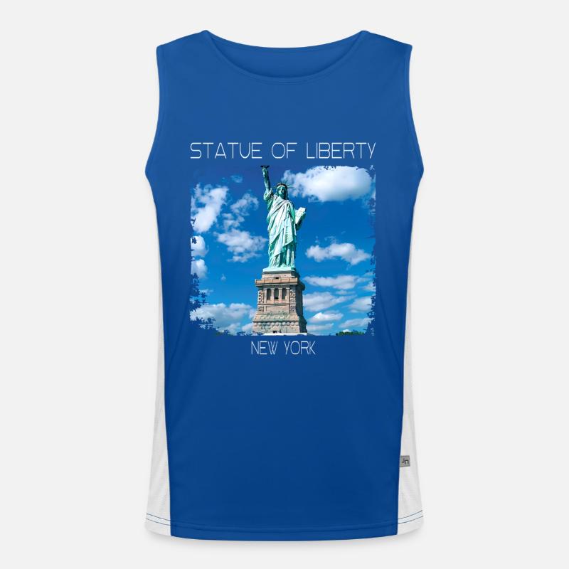 Freiheitsstatue Funktionelles Kontrast-Tank Top für Männer 