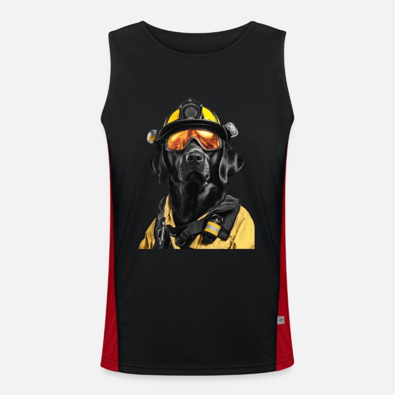 Labrador Retriever Funktionelles Kontrast-Tank Top für Männer 