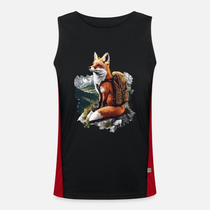 Fuchs Funktionelles Kontrast-Tank Top für Männer 
