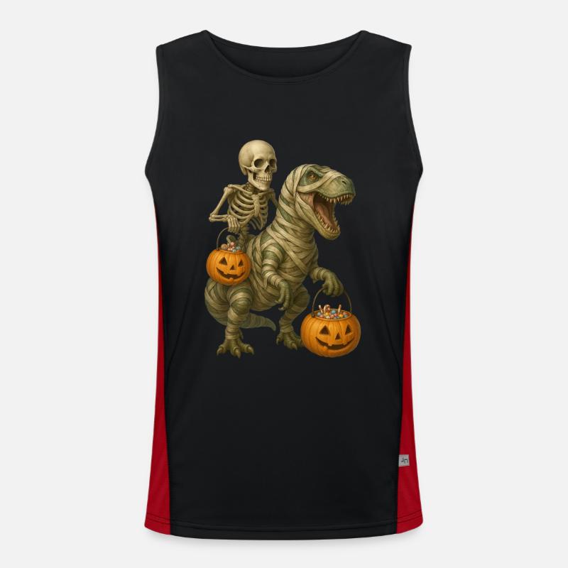 T-Rex Funktionelles Kontrast-Tank Top für Männer 