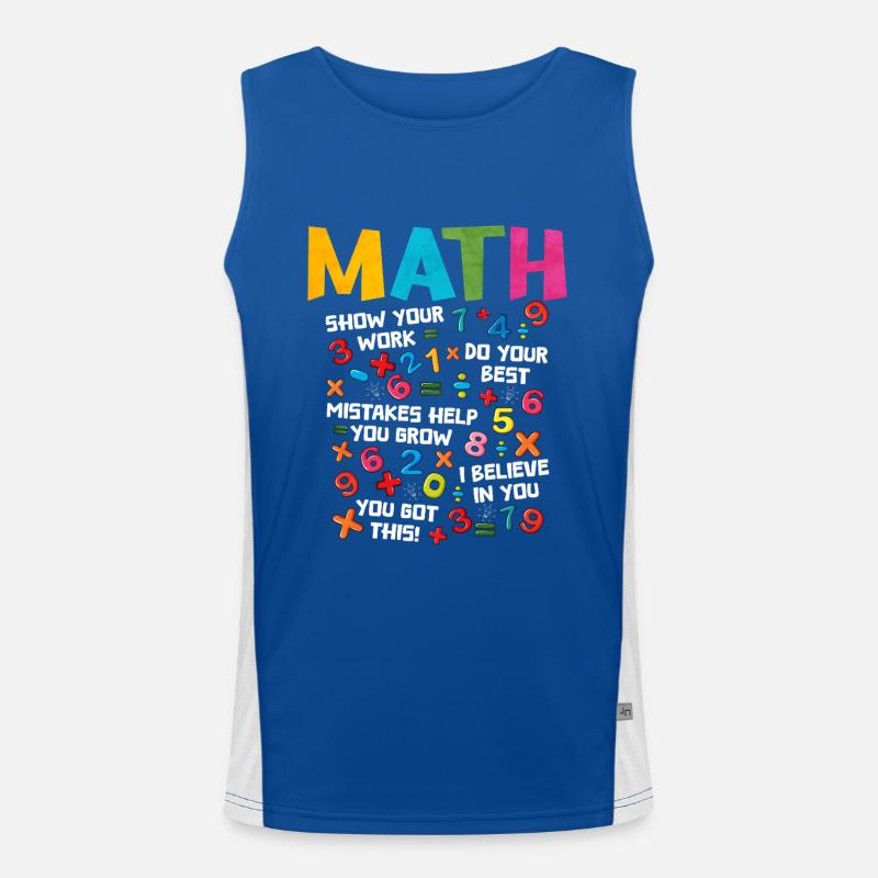 Math Men's Functional Contrast Tank Top 