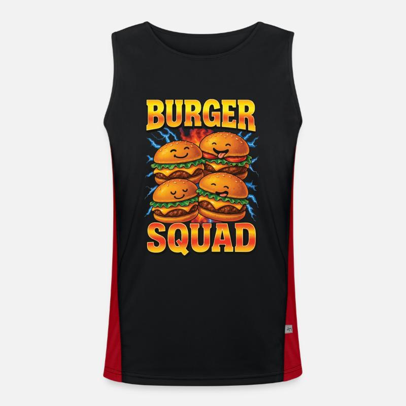 Burger Men's Functional Contrast Tank Top 