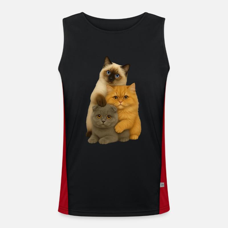 Birman Persian Fold Men's Functional Contrast Tank Top 