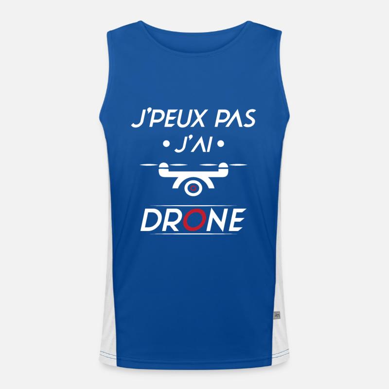 J'peux pas j'ai Drone Débardeur respirant contrasté Homme 